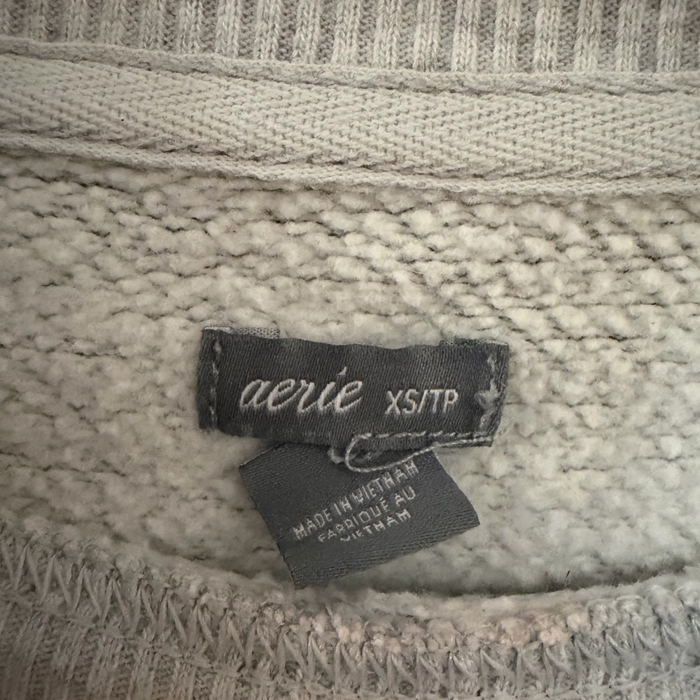 Aerie Green and Gray Camouflage Sweatshirt - Picture 5 of 5
